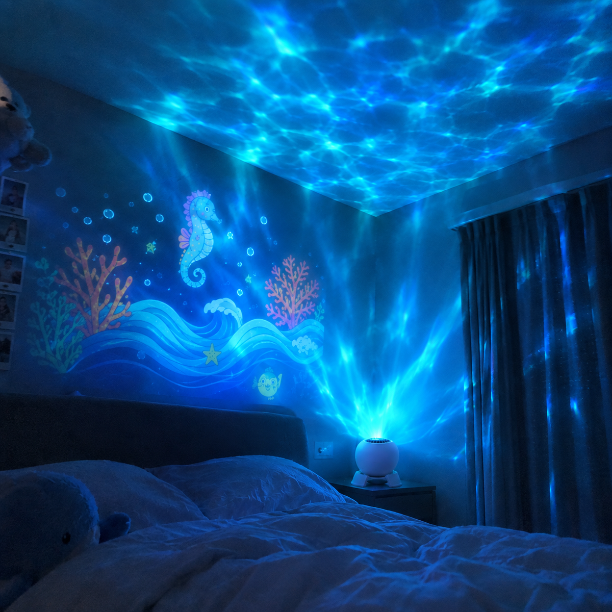 ElumiLand Kids 360 Ocean World Projector